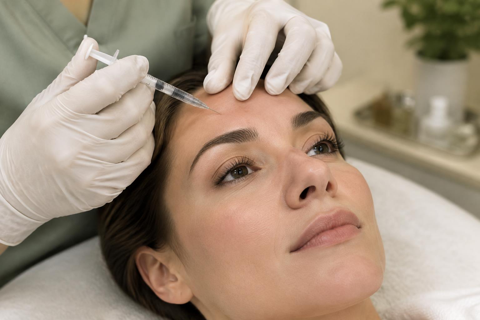 Medical injector performing gentle Botox treatment in West Omaha